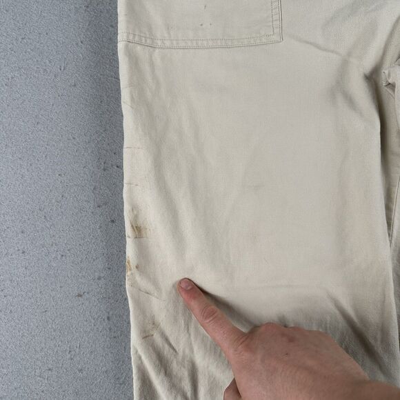 Vintage Polo Sport Ralph Lauren Pants Men’s‎ 36x32 Beige Straight Leg Baggy - Picture 7 of 16